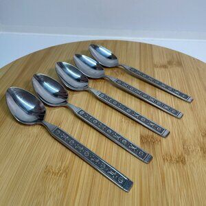 Vintage Present Ameris Teaspoon Stainless Steel Korea Mid Century Modern Spoons